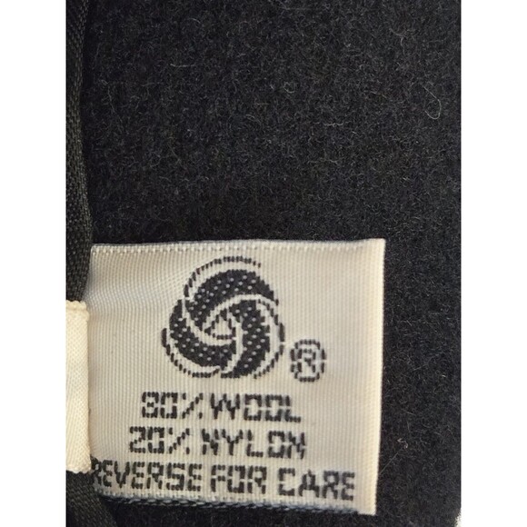 Herman Kay Coat Womens 8 Black Wool Blend Winter Old Money Timeless Preppy - Picture 9 of 9